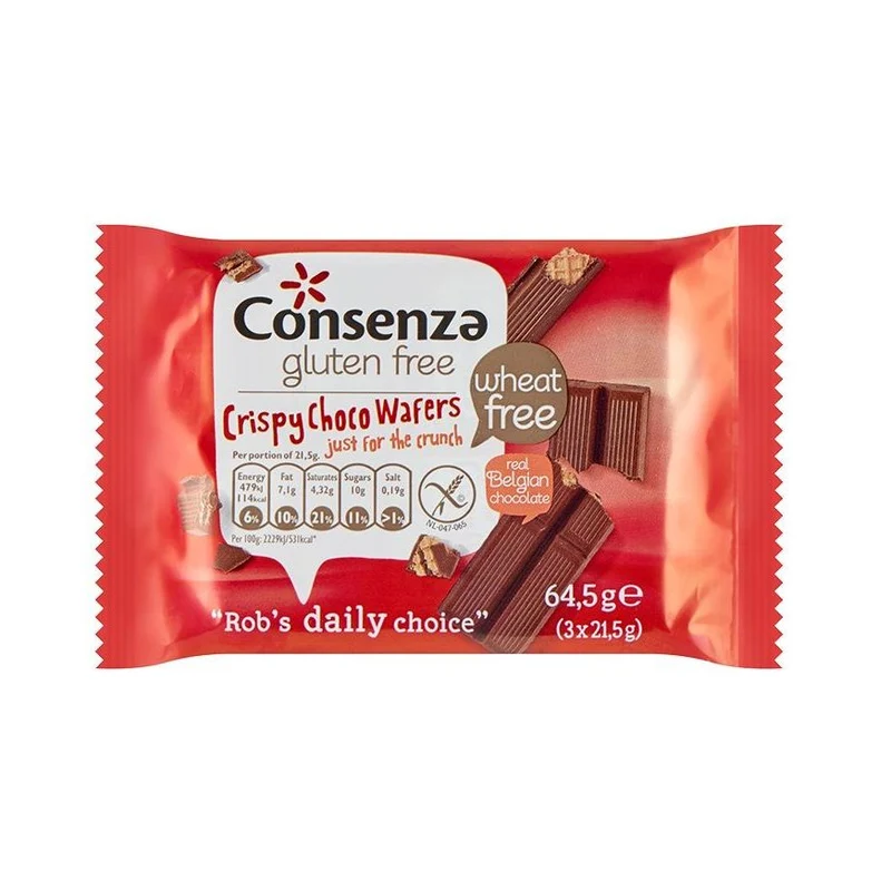 Consenza Crispy Choco Wafers 64.5 gram