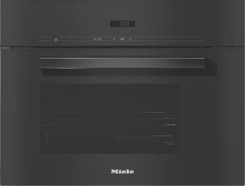 Miele 45cm Steam Oven with DualSteam Technology and Automatic Cooking Programmes Obsidian Black