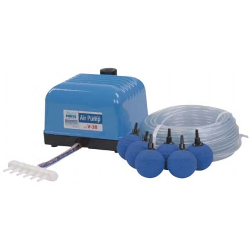 Aquaforte Hi-Flow Luchtpompset V-30 - complete beluchtingsset 30 l/min