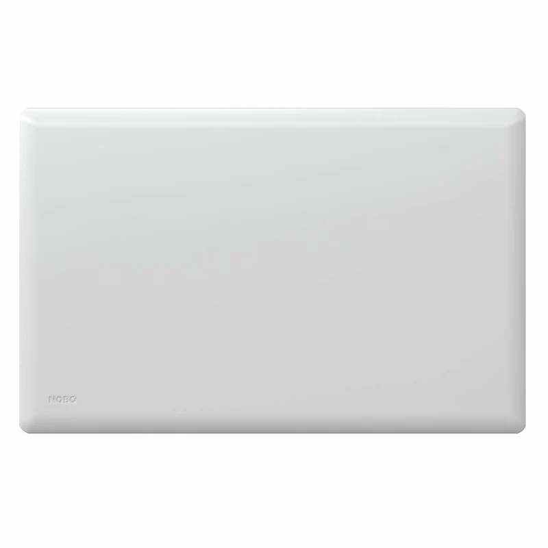Nobo 750W Slimline Panel IP24 Portable Indoor Heater w/ Castors/Thermostat White