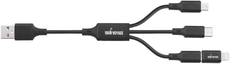 Bon Voyage 3-in-1 Charging Cable 10cm