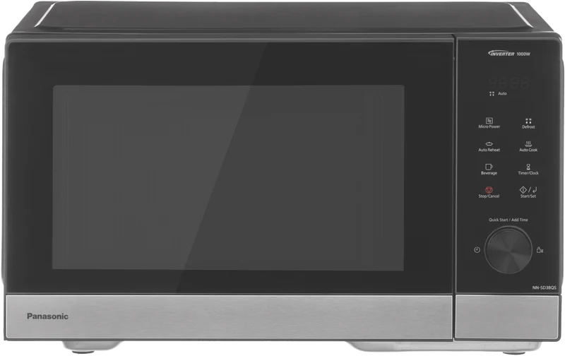 Panasonic 29L 1000W Compact Inverter Microwave Black/Stainless Steel