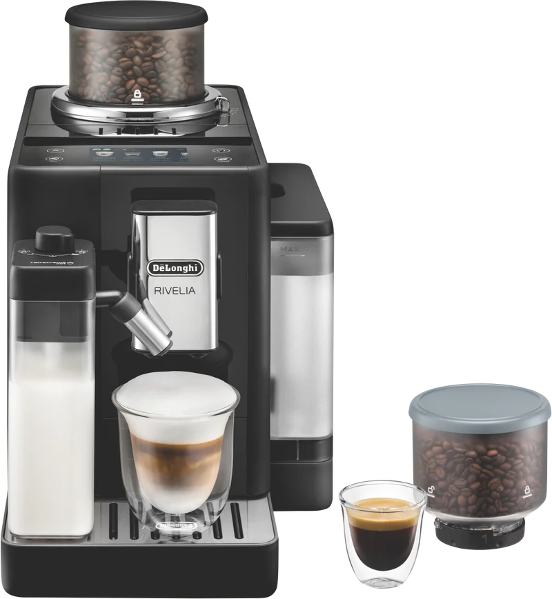 DeLonghi Rivelia Fully Automatic Coffee Machine Black
