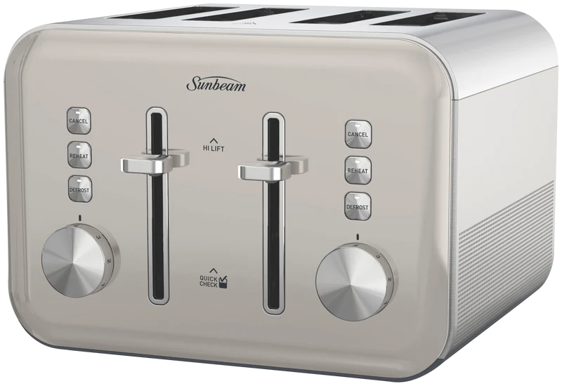 Sunbeam Simply Shine Toaster - Cream 4 Slice
