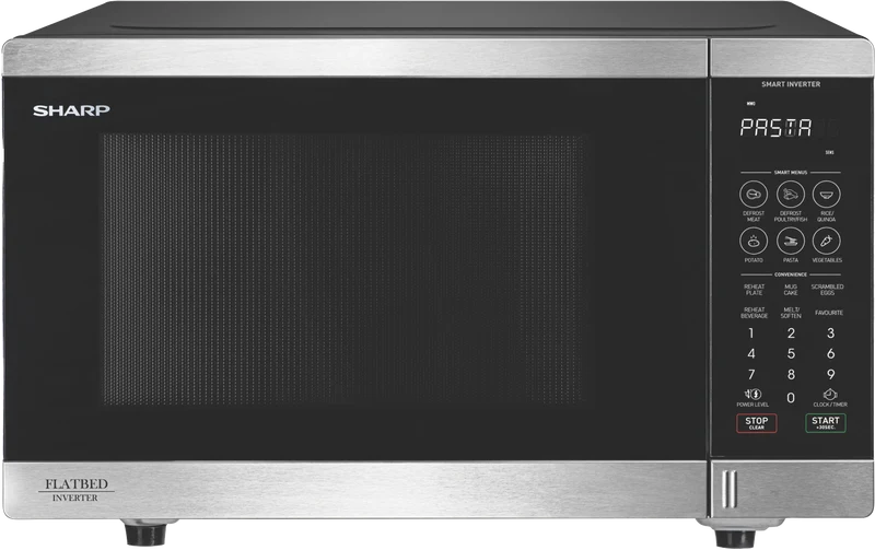 Sharp 32L 1200W Flatbed Microwave Stainless Steel
