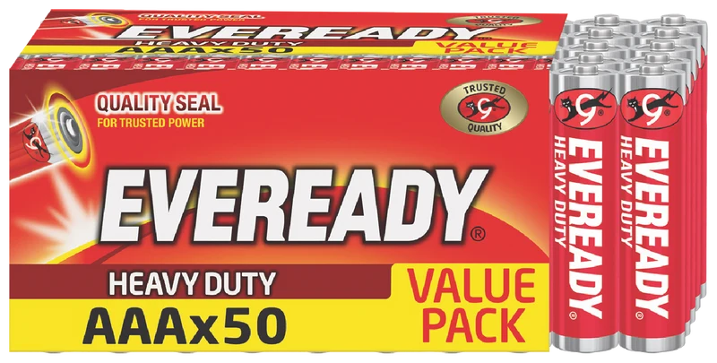 Eveready Heavy Duty AAA 50 PK