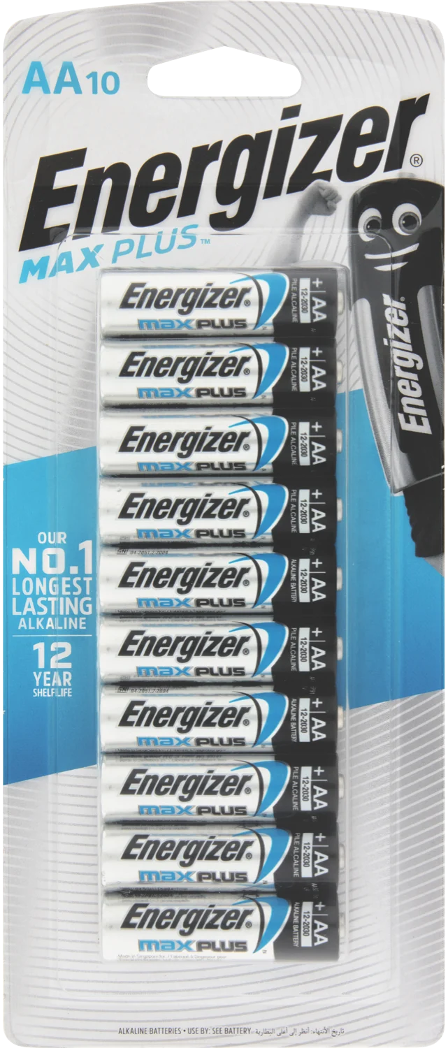 Energizer Max Plus AA Batteries 10 Pack