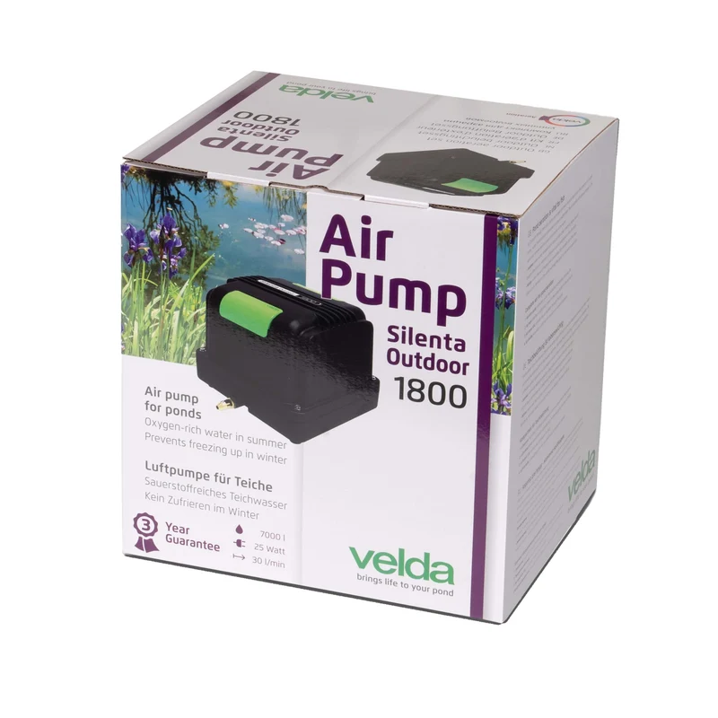 Velda Silenta Outdoor Pro 1800 - luchtpomp voor vijvers tot 7.000 liter