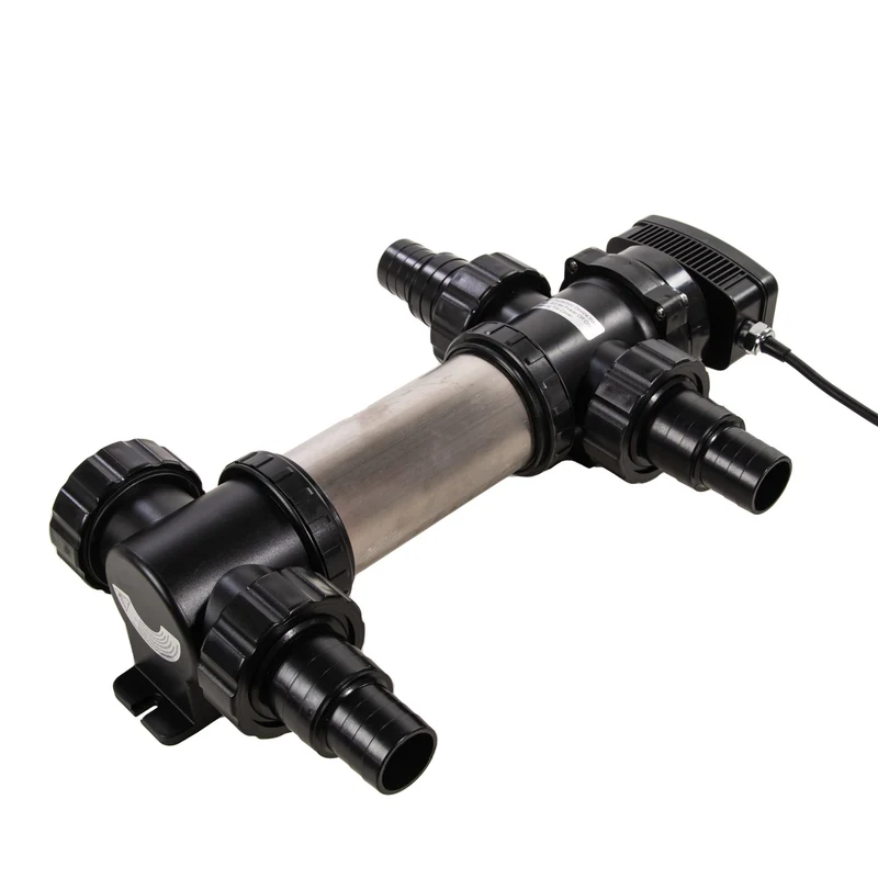 AquaForte SUV-724 UV-C Unit 24W RVS met Quick Lock - AquaForte 24W UV-C RVS met Quick Lock en complete aansluitset