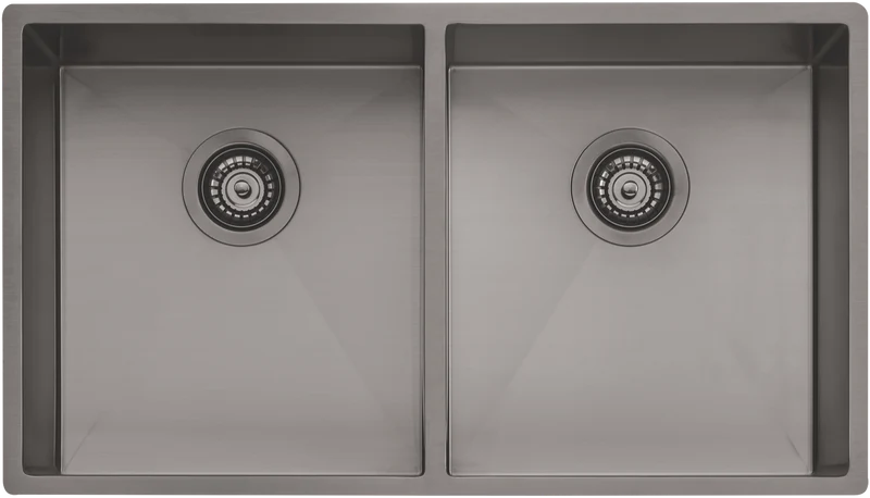 Oliveri Spectra Double Bowl Gunmetal Sink