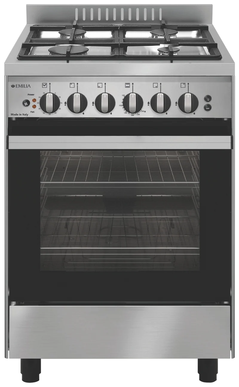 Emilia 53cm Stainless Steel Gas Cooker