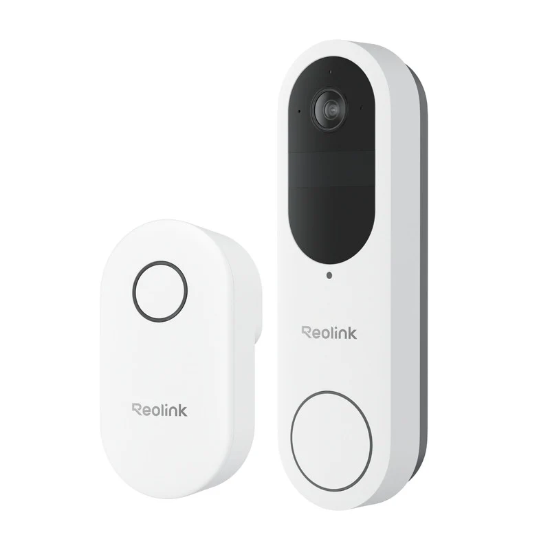 Reolink 2K 4MP Battery Video Doorbell Smart Detection Chime (White)