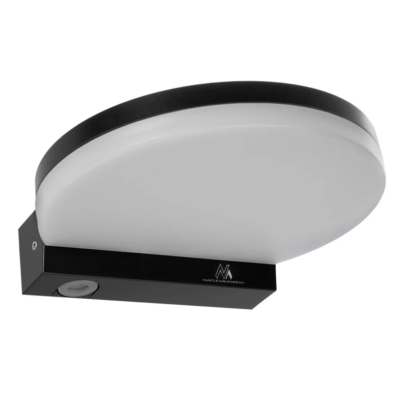 Lampe LED Maclean, noire, 15W, IP65, 1300lm, blanc neutre (4000K) MCE346 B