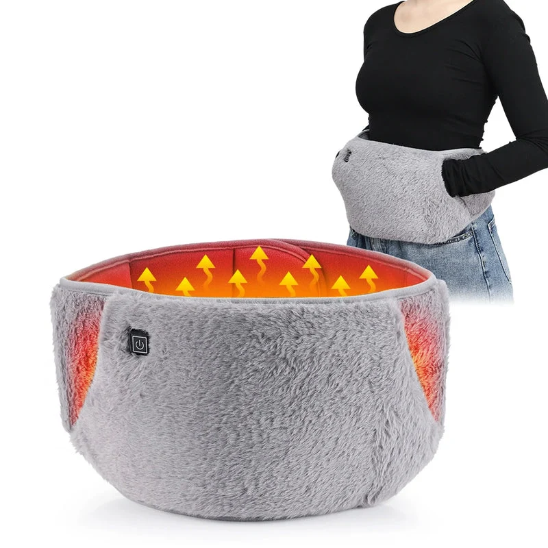 USB-verwarmingsband met temperatuurregeling – zacht fluweel voor het verwarmen van de taille en handen, 45–65 °C, draagbaar, 105 x 20 cm