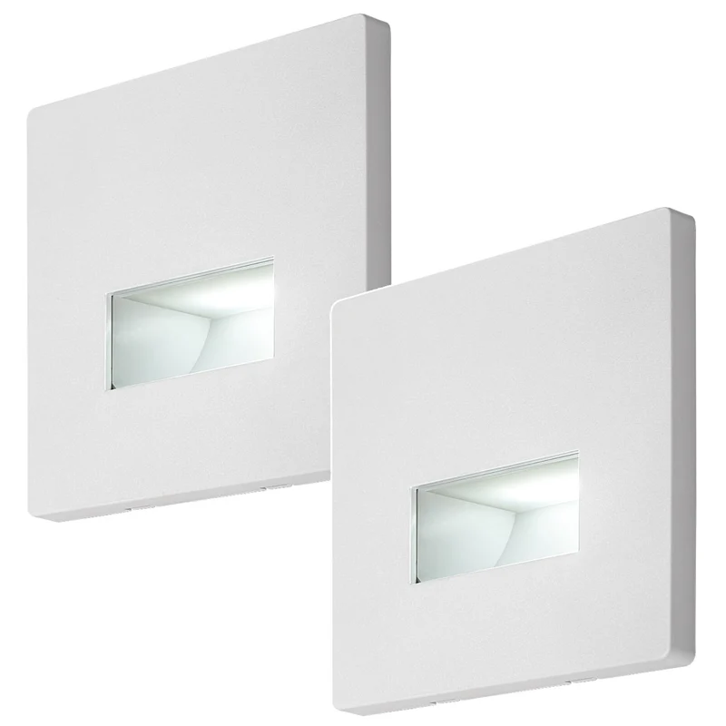 Lampe Lunca LED 1 W, IP20, blanche, couleur de lumière réglable : 3 000, 4 500, 6 500 K, 77196, 2 pièces