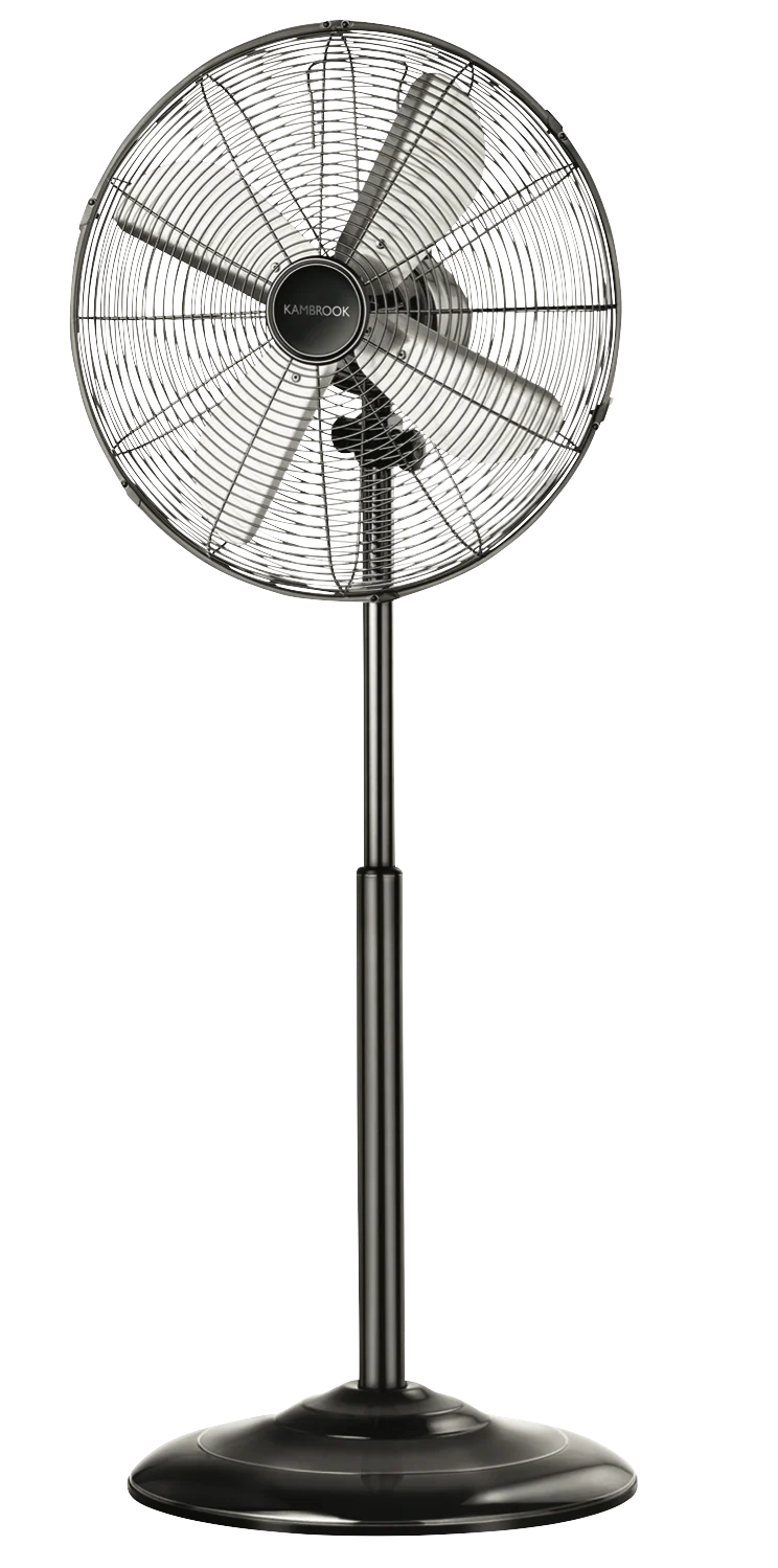 Kambrook 46cm Gunmetal Pedestal Fan