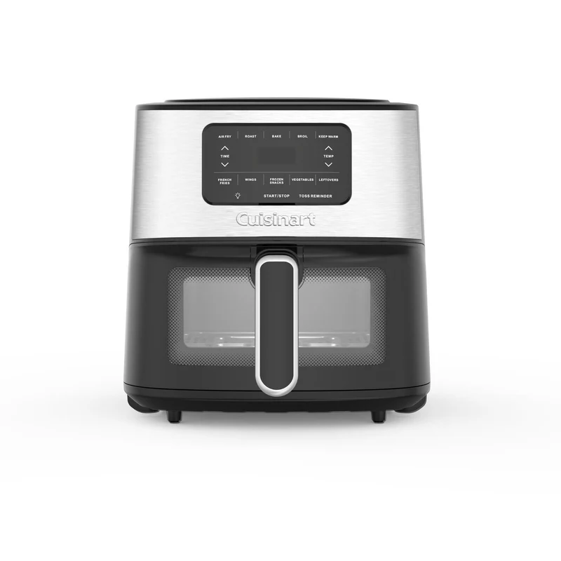 Cuisinart AirView 5.6L Air Fryer 1800W 5 Functions Viewing Window in Silver