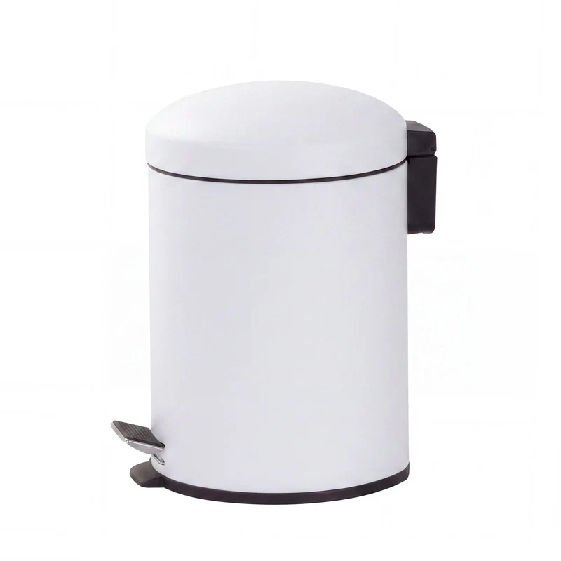 Hacienda 6L Compact Pedal Bin with Stainless Steel and Plastic Construction