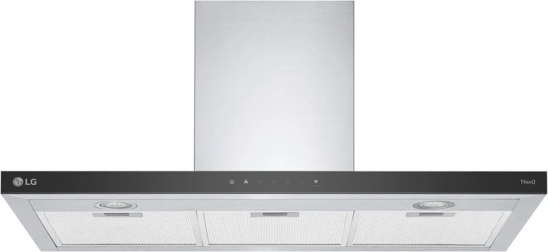 LG 90cm T-Shape Rangehood with ThinQ Auto, Stainless Steel