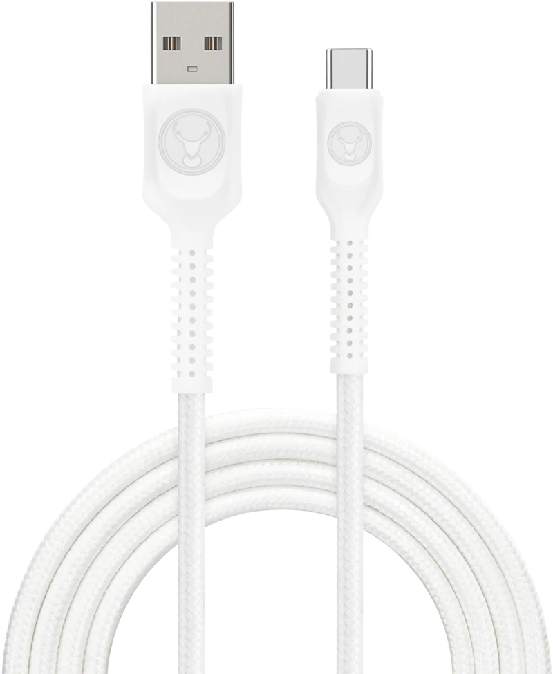 Bonelk Long-Life USB-A to USB-C 60W Cable 2m White