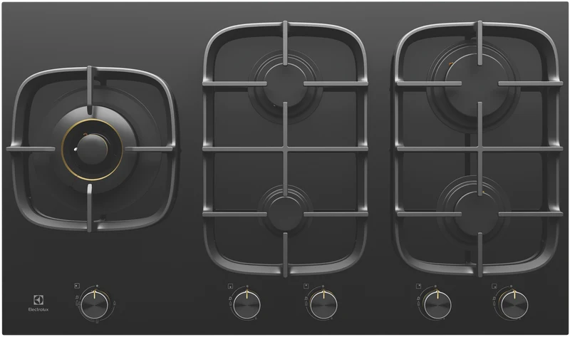 Electrolux 90cm Black Ceramic Glass Gas Cooktop