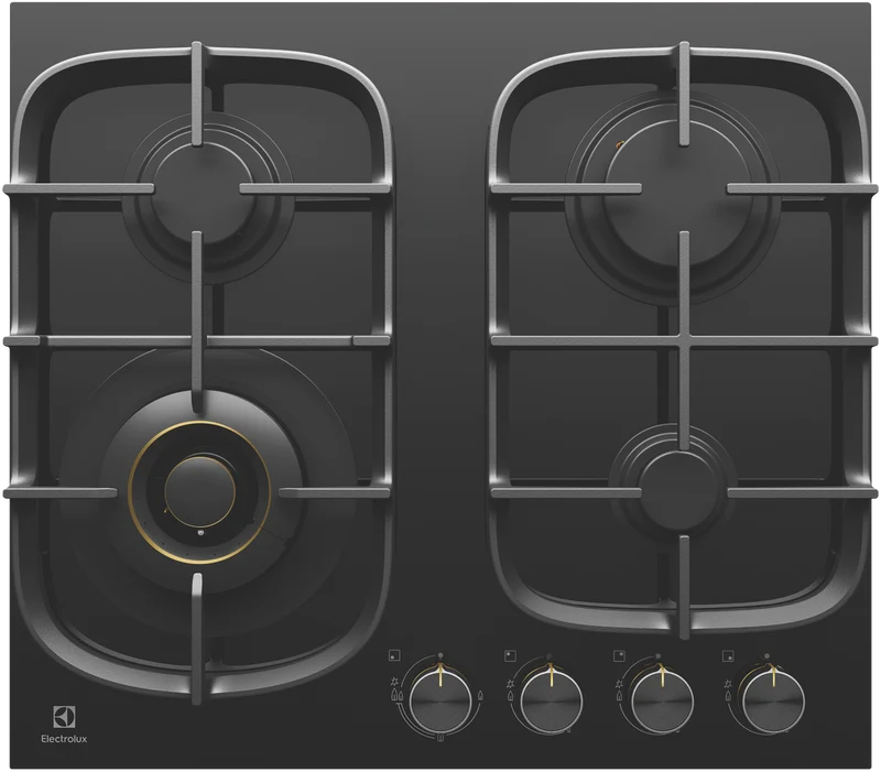 Electrolux 60cm Black Ceramic Glass Gas Cooktop