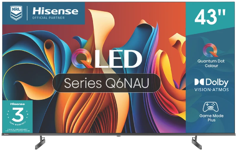 Hisense 43" Q6NAU 4K QLED Smart TV 24