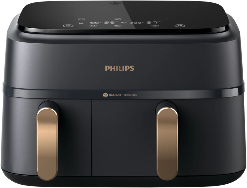 Philips Series 3000 Dual Basket Airfryer XXL Black/Copper