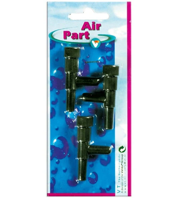 Velda VT Air Tap 9/12 mm (3 stuks) - Inline luchtkraan voor vijverbeluchting