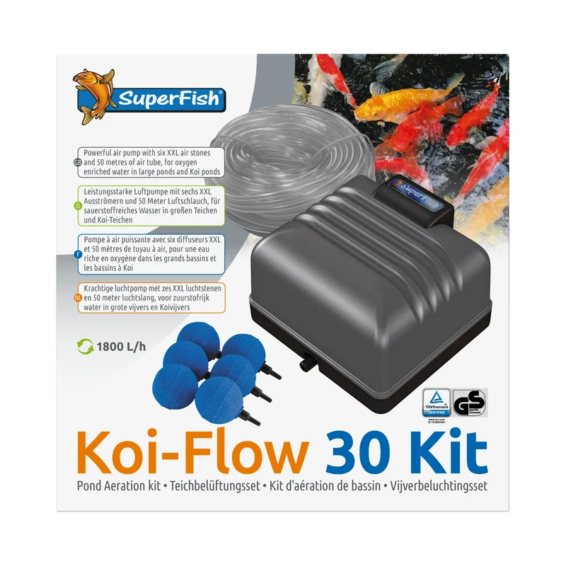 Superfish Koi Flow 30 Beluchtingsset - professionele vijverbeluchting 30 l/min