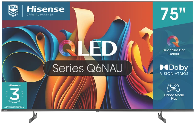 Hisense 75" Q6NAU 4K QLED Smart TV 24