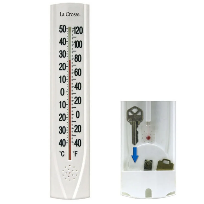 La Crosse 204-115 38cm Thermometer with Key Hider