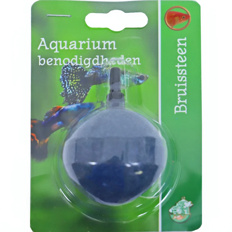 Boon Bruissteen rond 5 cm op blister - beluchtingssteen voor aquarium