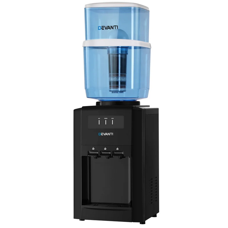Devanti Water Cooler Dispenser Bench Top 22L with 2 Filter