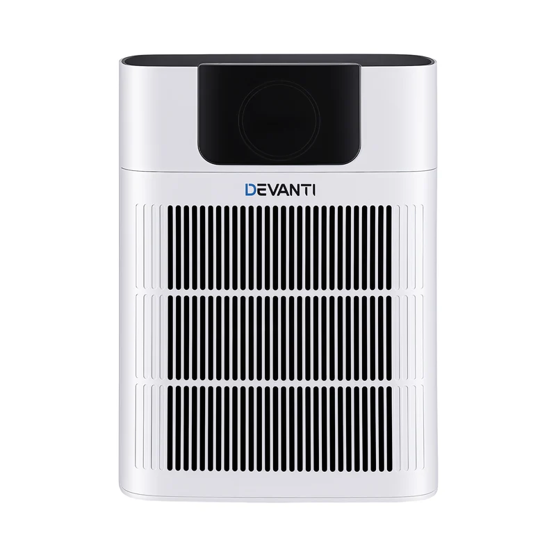 Devnati Pet Air Purifier 3 Stage HEPA Filter Cleaner PM25 Display Cat Dog Hair White