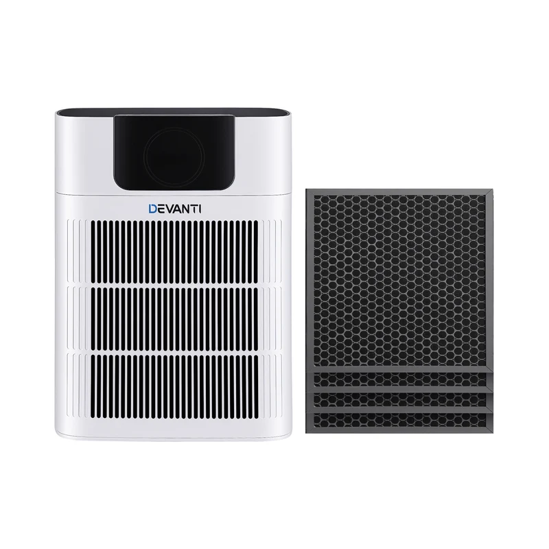 Devanti Pet Air Purifier H12 HEPA Filter Cleaner Replacement Filter White