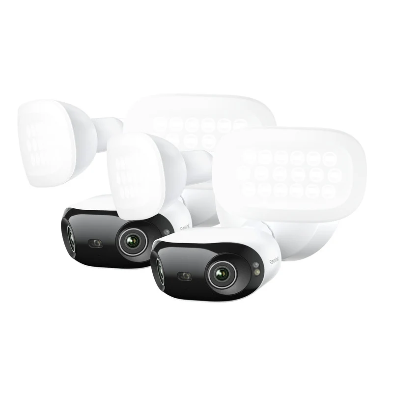 Reolink PoE Security Camera Elite Pro Floodlight PoE 16MP 180° Dual Lens 2 pack