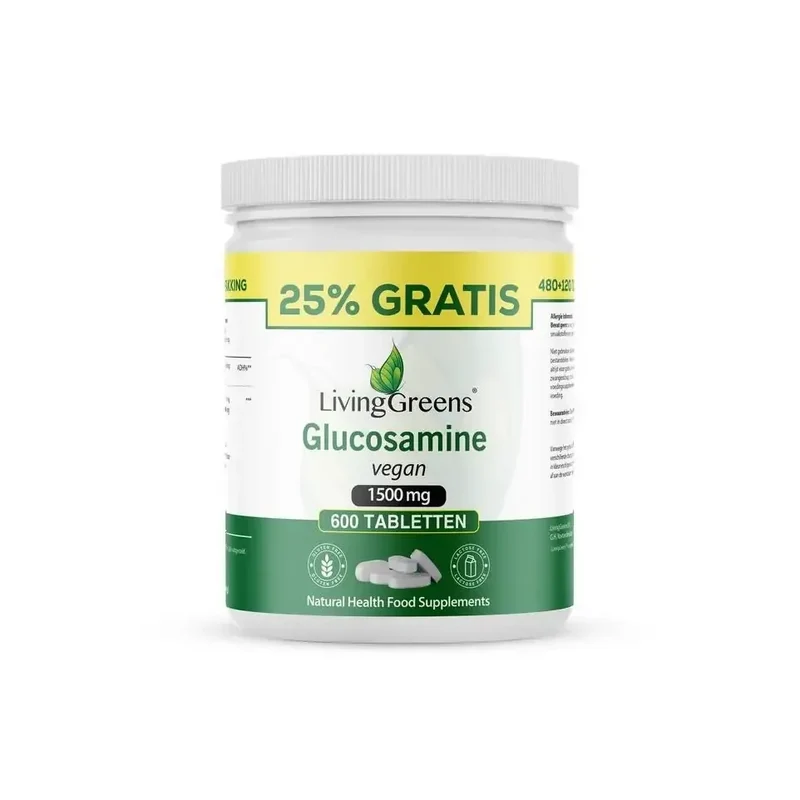 Livinggreens Glucosamine vegan 600 tabletten