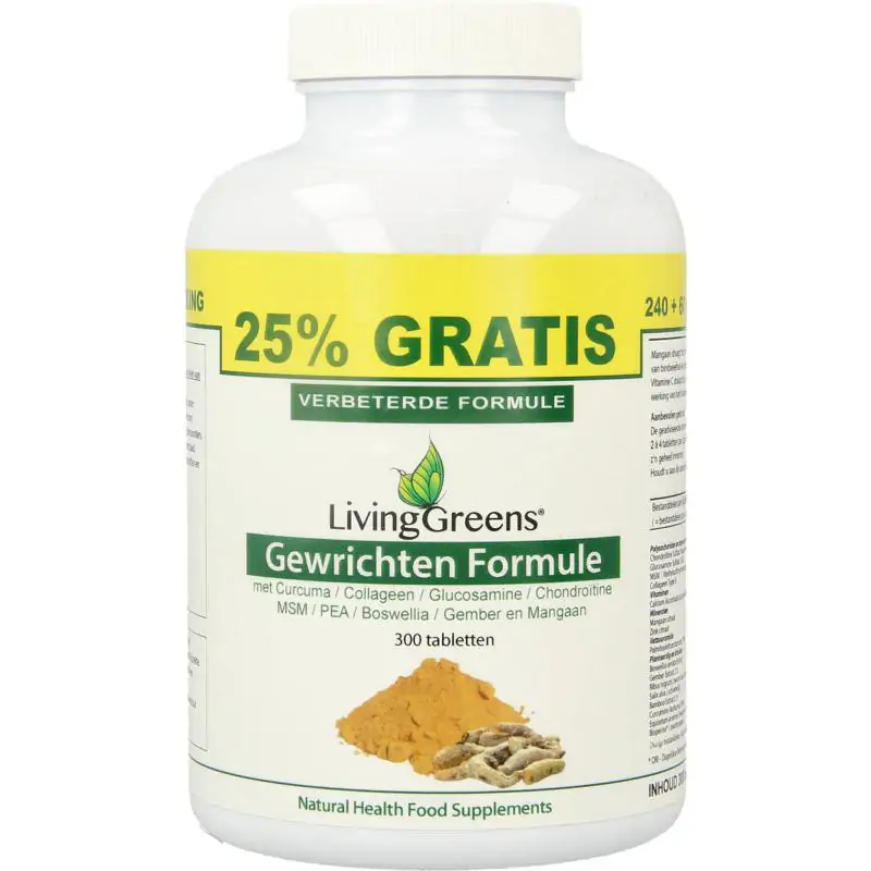 Livinggreens gewrichten formule 300 tabletten