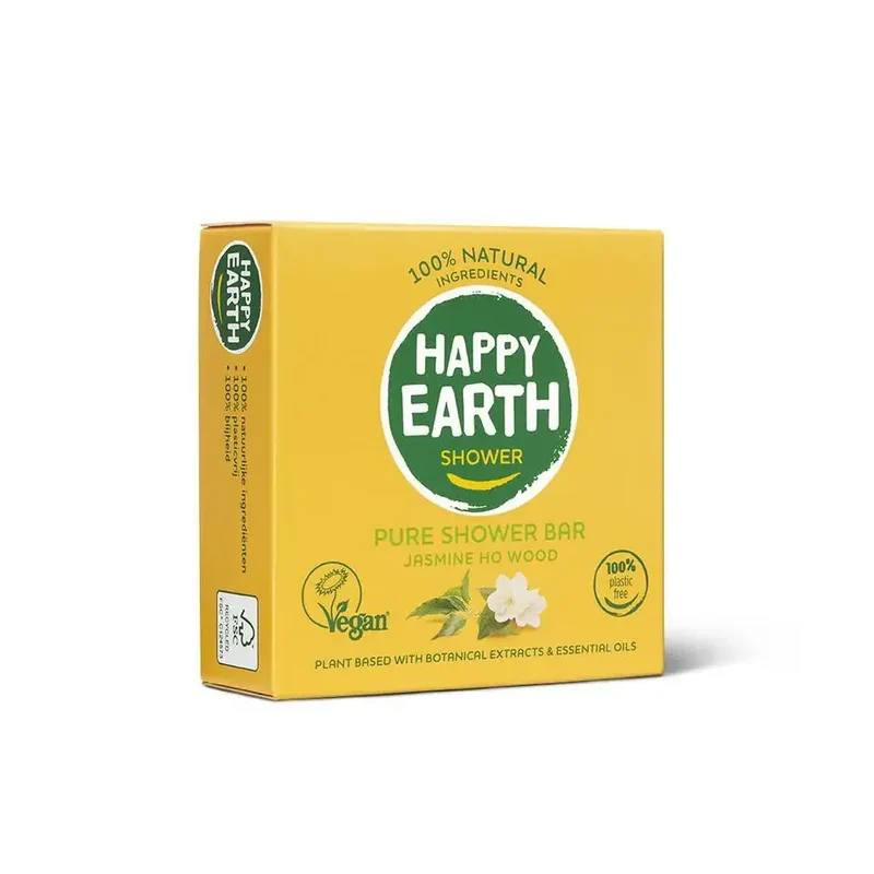 Happy Earth Showerbar jasmine ho wood 90 gram