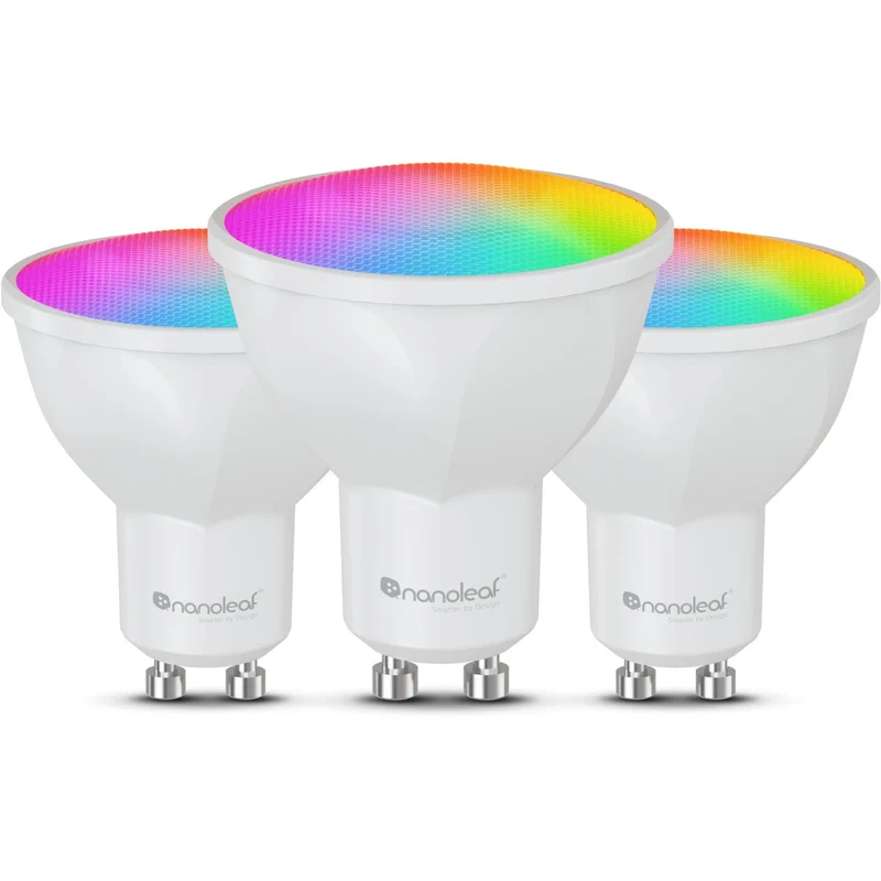 NANOLEAF Essentials Colour Smart LED Bulb GU10 (WIFI) [3 Pack]