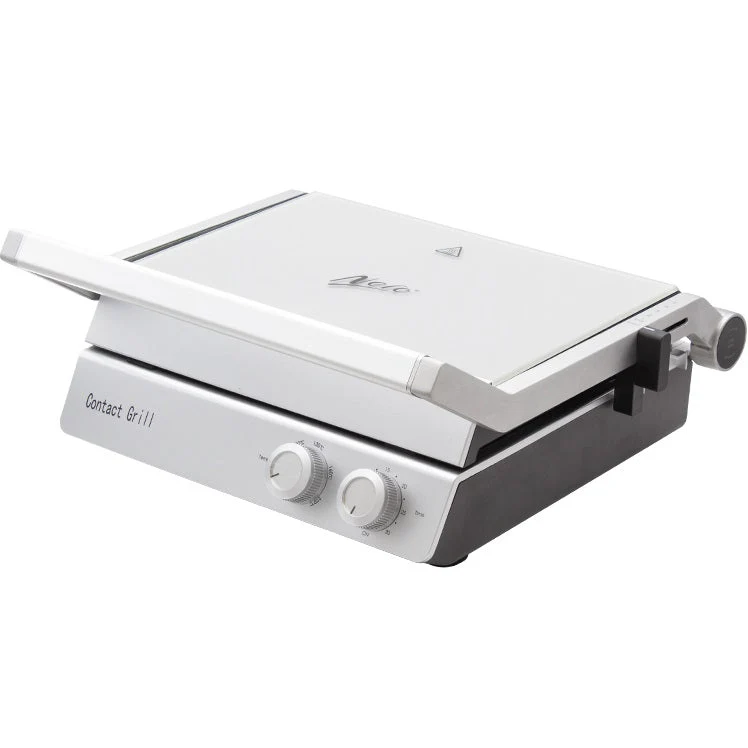 Nero Deluxe Sandwich Press Toaster Contact Grill 4 Slice Grooves with Timer
