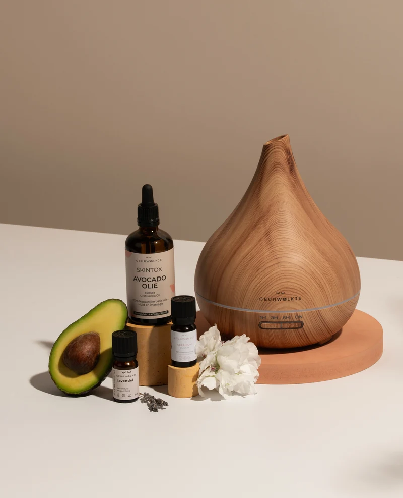 Natural Me Moment Voordeel Bundel - Geurwolkje® Aroma Diffuser - Unity - Licht Hout - 400 ml