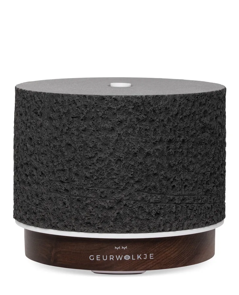 Satori Vulcano Black - Geurwolkje® Aroma Diffuser - Steencomposiet Zwart - 200 ml