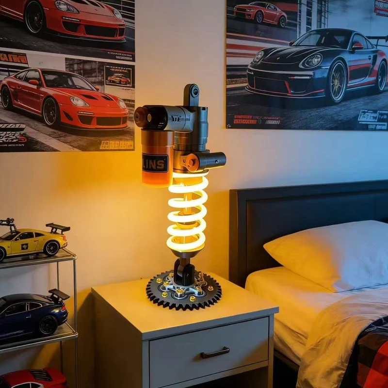 Schokdemper Tafellamp met Touch Bediening en Dimbaar LED Licht voor Bureau Gaming Werkplek Slaapkamer | Sansoti