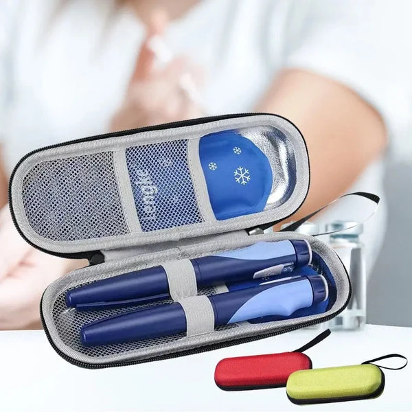 Medicijn Koeltas met Gelpack 20x7,5cm Reizen Temperatuurbewaring Medicatie Transport Isolatie Compact | Sansoti