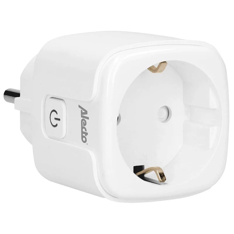 Alecto SMART-PLUG20 - Smart wifi tussenstekker met energiemeter, 16A, 3680W