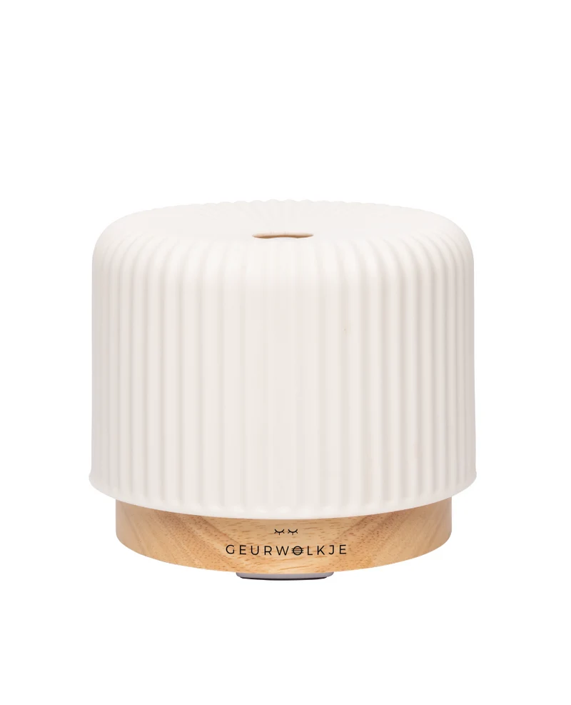 Live Slow- Geurwolkje® Aroma Diffuser - Keramiek Wit - 200 ml