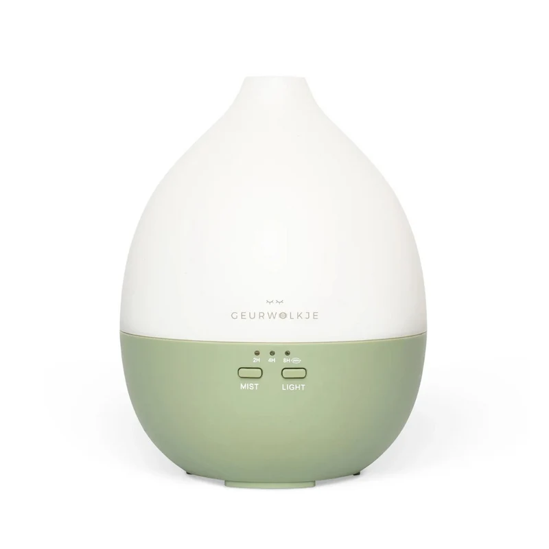 Nimbus 2.0 - Geurwolkje® Aroma Diffuser - Groen - 200 ml - tevens nachtlampje