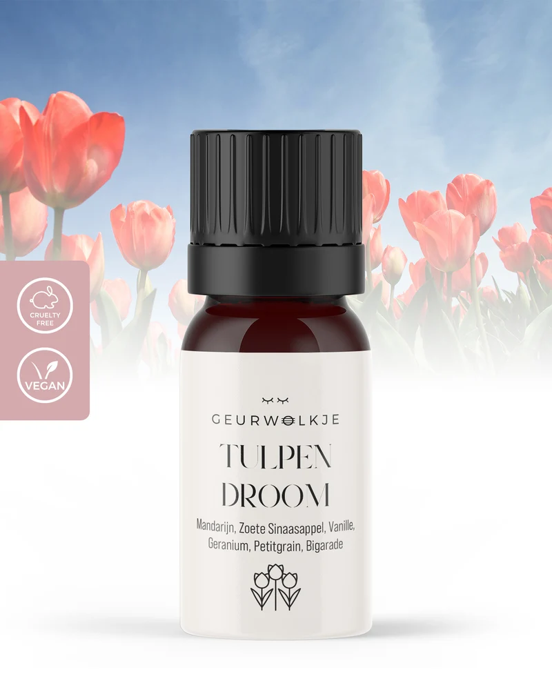 Tulpendroom - Natuurlijke Etherische Olie Blend - Geurwolkje® Blend - 100% Etherische Olie - 5ml
